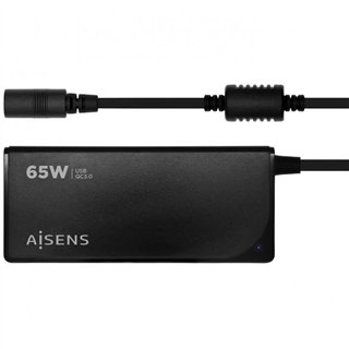 CARGADOR PORTATIL AISENS 65W AUTOMATICO + 9 CONECTORES + USB-A