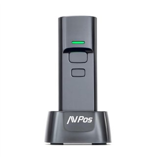 LECTOR AVPOS CODIGOS PORTATIL 2D + QR BT03 WIRELESS 2.4 + BLUETOOTH + BASE