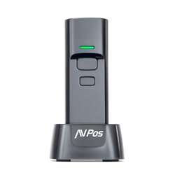 LECTOR AVPOS CODIGOS PORTATIL 2D + QR BT03 WIRELESS 2.4 + BLUETOOTH + BASE