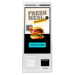 KIOSKO AUTOSERVICIO AVPOS SUELO 27 I5 10TH/8G/256G/WIFI/PRINTER/2D/W11P WH