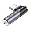 ADAPTADOR AUDIO VENTION USB-C/M - JACK 3.5MM/H ALUMINIO GREY/BLACK