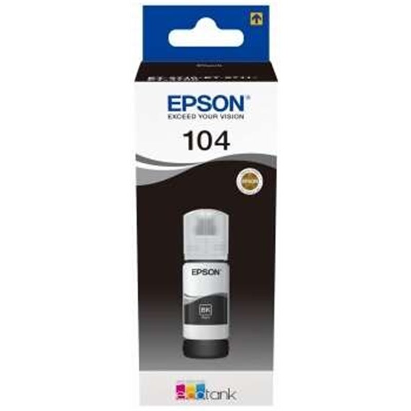 TINTA EPSON BOTE 104 BLACK ECOTANK BOTTLE C13T00P140