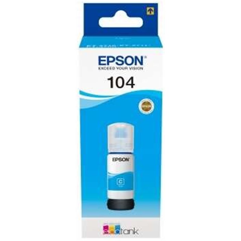 TINTA EPSON BOTE 104 CYAN ECOTANK BOTTLE C13T00P240