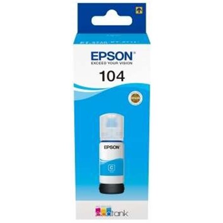 TINTA EPSON BOTE 104 CYAN ECOTANK BOTTLE C13T00P240
