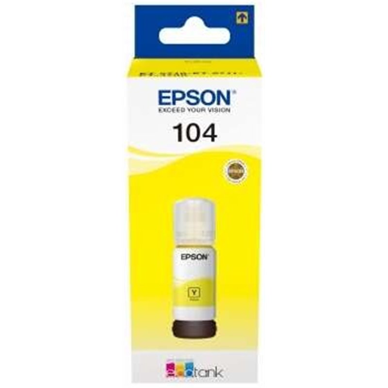 TINTA EPSON BOTE 104 YELLOW ECOTANK BOTTLE C13T00P440