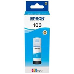 TINTA EPSON BOTE 103 CYAN ECOTANK BOTTLE C13T00S24A10 L31XX