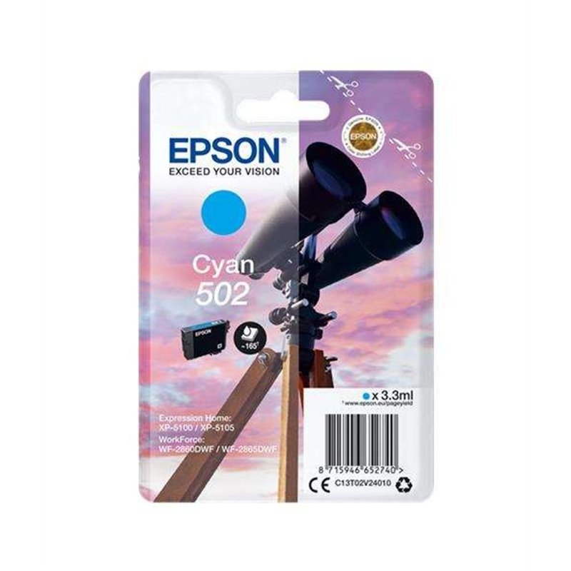 TINTA EPSON C13T02V24010 T02V2 CYAN 502