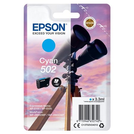 TINTA EPSON C13T02V24020 CYAN T02V2 502
