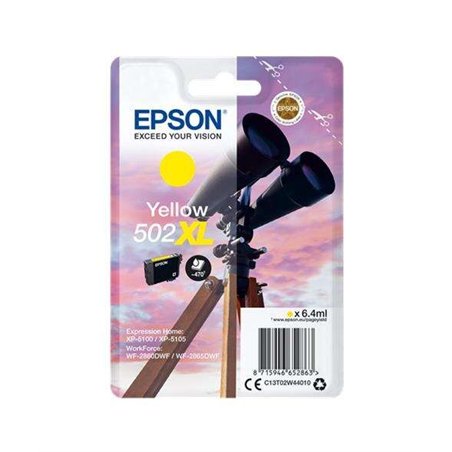 TINTA EPSON C13T02W44010 T02W4 YELLOW 502XL