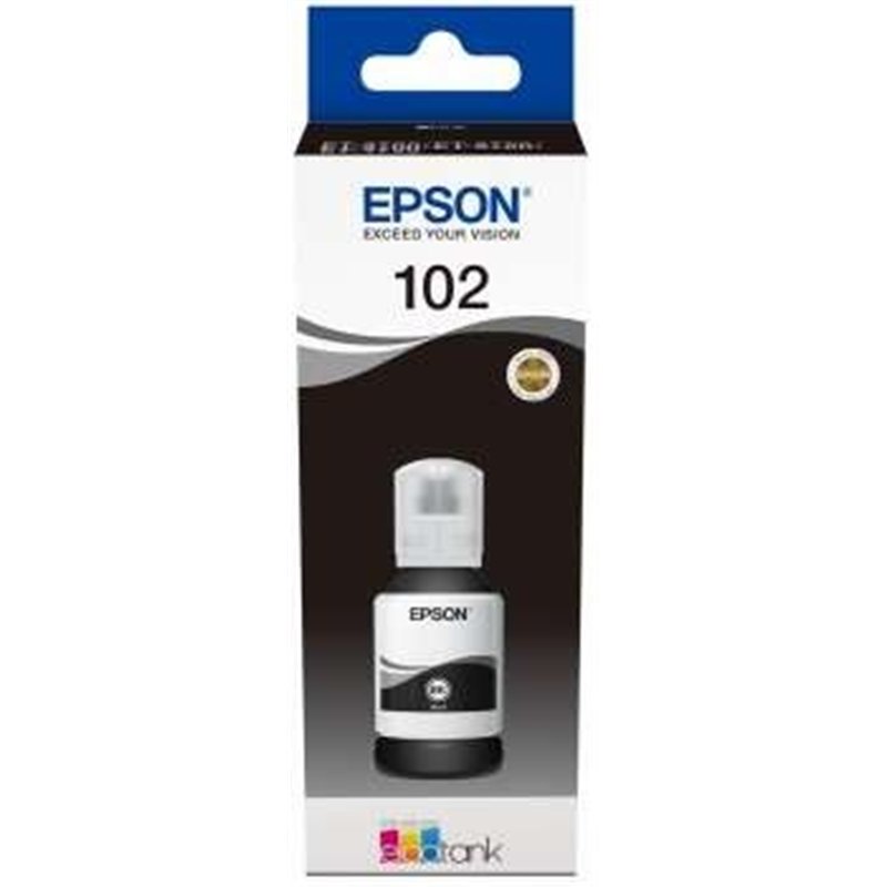 TINTA EPSON 2700/2750/3700/3750/4750 BOTE 102 BLACK ECOTANK BOTTLE (127ML)