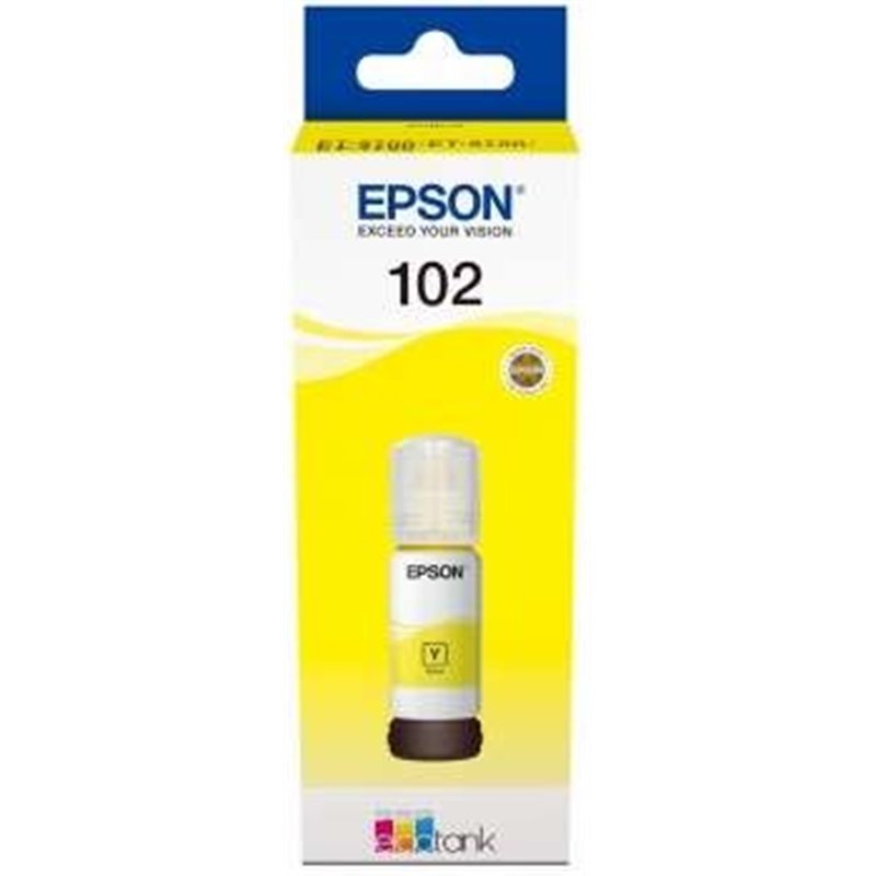 TINTA EPSON 2700/2750/3700/3750/4750 BOTE 102 YELLOW ECOTANK BOTTLE (70ML)