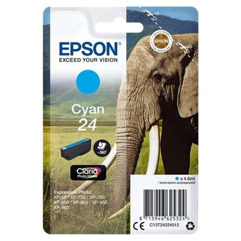TINTA EPSON C13T24224012 CYAN 24