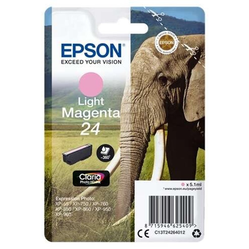 TINTA EPSON C13T24264012 MAGENTA LIGHT T24