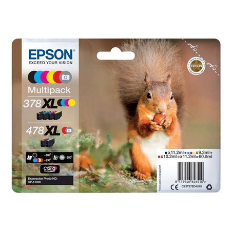 TINTA EPSON C13T379D4010 MULTIPACK 478XL T379D