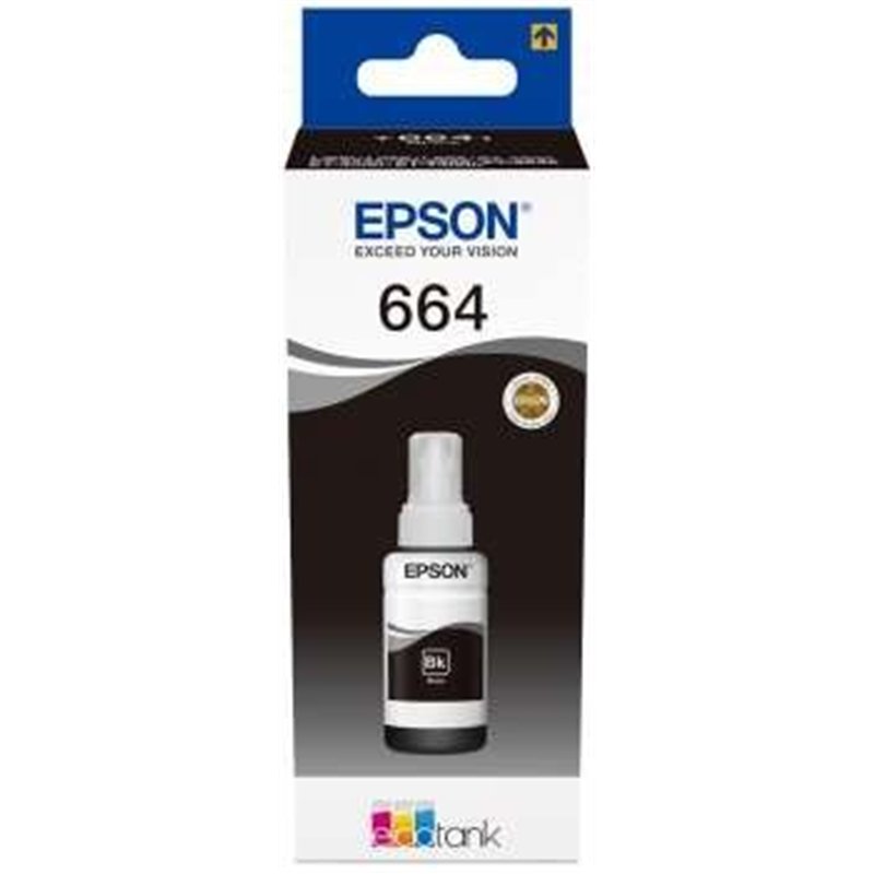 TINTA EPSON L355/L555 BOTE BLACK 664 ECOTANK BOTTLE (70ML)