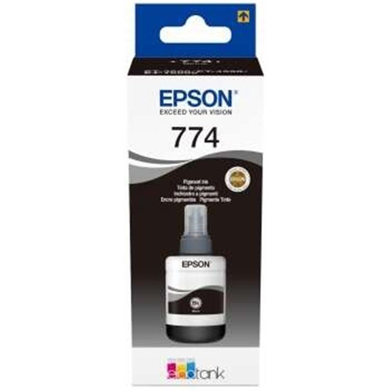 TINTA EPSON C13T774140 BLACK T7741 PIGMENT BOTTLE 1X 140ML
