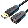 CABLE ALARGADOR USB-A 2.0A VENTION TIPO USB-A/M - USB-A/H 1M BLACK
