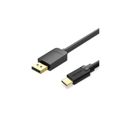 CABLE CONVERSOR VENTION USB-C/M - DISPLAYPORT/M 2M BLACK