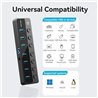 HUB VENTION USB 3.0 7 PUERTOS USB 3.0 INTERRUPTOR BLACK