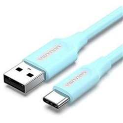 CABLE VENTION USB-A/M - USB-C/M 3A 480MBPS 60W 0.5M BLUE