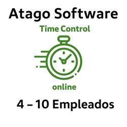 TIME CONTROL DE PRESENCIA ATAGO EN LA NUBE 4-10 EMPLEADOS ( ANUAL )