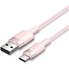 CABLE VENTION USB-A 2.0 - USB-C 3A 2M ALUMINIO ROSE
