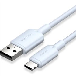 CABLE VENTION USB-A - USB-C 3A 60W 2M TRENZADO BLUE