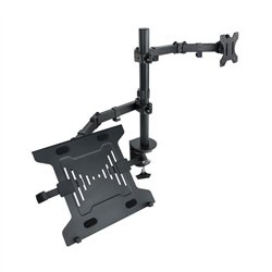 SOPORTE DE MESA MONITOR/PORTATIL TOOQ DB1200TN-B 13-32 2 BRAZOS BLACK