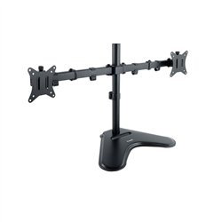 SOPORTE DE MESA MONITOR 2 TOOQ REG.ALTURA GIR. INCL. 9KG BLACK