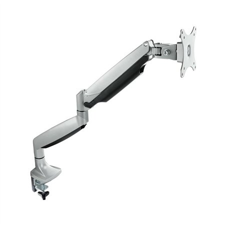 SOPORTE DE MESA TV MONITOR TOOQ GIRATORIO INCLINABLE 13-32 1 BRAZO SILVER