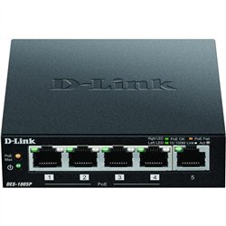 SWITCH D-LINK GIGABIT 5 PUERTOS DGS-1005P/E POE