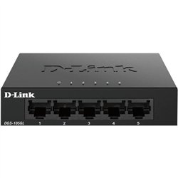 SWITCH D-LINK GIGABIT 5 PUERTOS DGS-105L METALICO