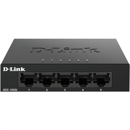 SWITCH D-LINK GIGABIT 5 PUERTOS DGS-105L METALICO