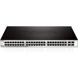SWITCH D-LINK GIGABIT 48 PUERTOS + 4SFP SEMIGESTIONABLE DGS-1210-52