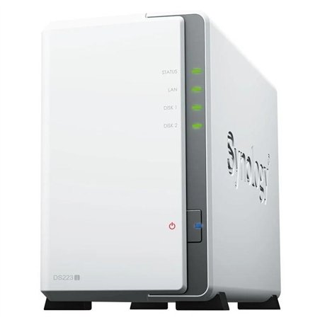 UNIDAD NAS SYNOLOGY 2 HDD/SSD DISKSTATION CPU 1.7GHZ 4 NUCLEOS WHITE