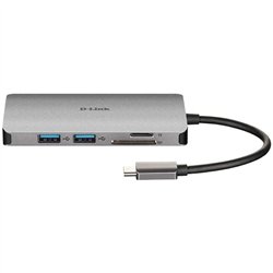 DOCK HUB USB D-LINK 8 EN 1 DUB-M810 USB-C