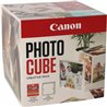 PAPEL FOTOGRAFICO CANON PP-201 5X5 40HOJAS + MARCO FOTOS 13X13CM + CUBE BL