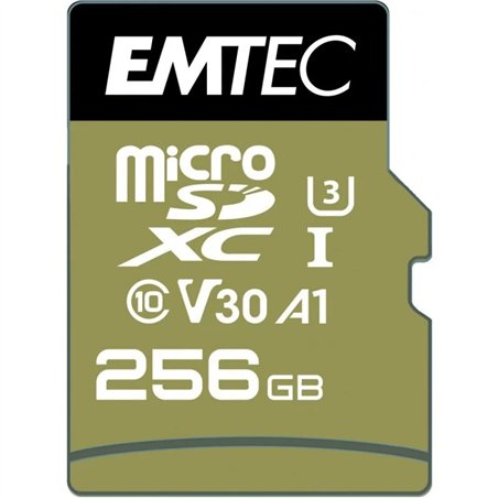 MEMORIA MICRO SD 256GB EMTEC SPEEDIN PRO C10 + ADAPTADOR SD