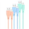 CABLE LIGHTNING A USB 2.0 NANOCABLE A/M 1M 3UD BLUE PINK GREEN