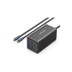 CARGADOR DE ESCRITORIO VENTION GAN 4XUSB-C 2XUSB-A 200W
