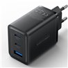 CARGADOR PARED VENTION X2USB-C USB-A 65W BLACK
