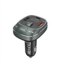 TRANSMISOR COCHE VENTION FM MP3 BLUETOOTH USB-C 2XUSB 30W BLACK