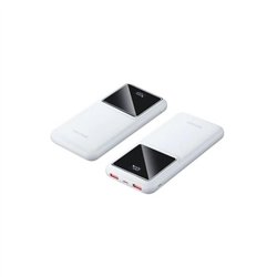 POWERBANK VENTION 10000MAH 2XUSB-A + USB-C LED DISPLAY 22.5W WHITE