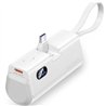 POWERBANK VENTION 4800MAH 2XUSB-C + LIGHTNING 22.5W USB-C PLEGABLE WHITE