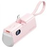 POWERBANK VENTION 4800MAH 2XUSB-C + LIGHTNING PLEGABLE 22.5W ROSE