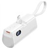 POWERBANK VENTION 4800MAH 2XUSB-C + LIGHTNING PLEGABLE 22.5W WHITE