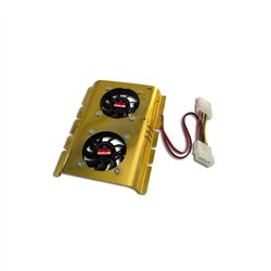 VENTILADOR DOBLE CON DISIPADOR PARA DISCO DURO 3.5''