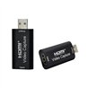 CAPTURADORA DE VIDEO ONEWAY USB HDMI 4K BLACK