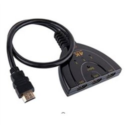 ADAPTADOR ONEWAY HDMI 3X1 SPLITTER 4K BLACK