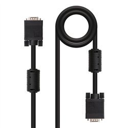 CABLE SVGA NANOCABLE HDB15M/HDB15M 1.8M 2 FERRITAS